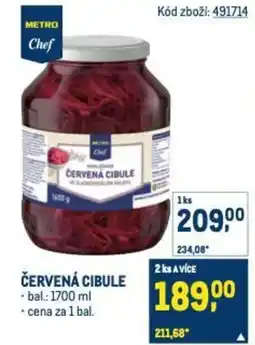 Makro Červená cibule nabídka