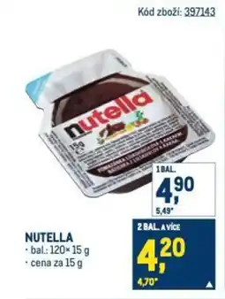 Makro Nutella nabídka