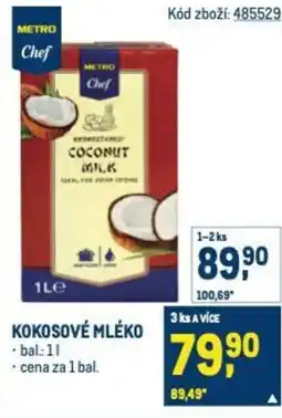 Makro Kokosové mléko nabídka