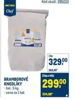 Makro Bramborové knedlíky nabídka
