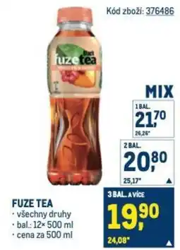 Makro Fuze tea nabídka