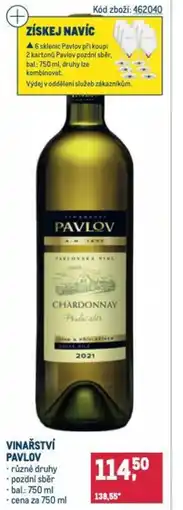 Makro Vinařství pavlov nabídka