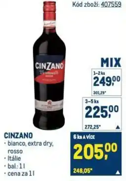Makro CINZANO nabídka