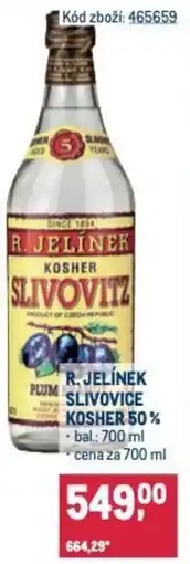 Makro R. jelínek slivovice kosher 50% nabídka
