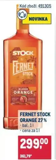 Makro Fernet stock orange 27% nabídka