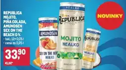 Makro Republica mojito, piña colada, amundsen sex on the beach nabídka
