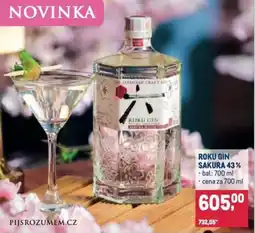 Makro Roku gin sakura 43% nabídka