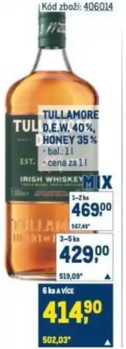 Makro Tullamore tul d.e.w. 40%, honey 35% nabídka