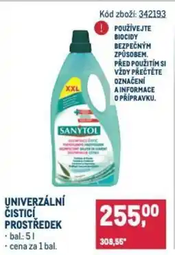 Makro SANYTOL Univerzální čisticí prostředek nabídka