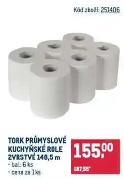 Makro Tork průmyslové kuchyňské role 2vrstvé 148,5 m nabídka
