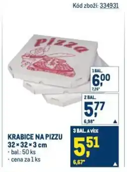 Makro Krabice na pizzu nabídka