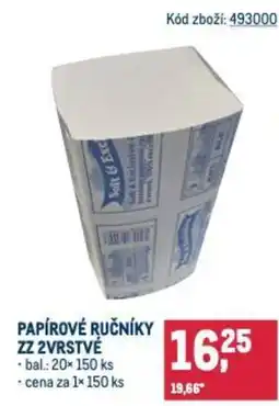 Makro Papírové ručníky zz 2vrstvé nabídka
