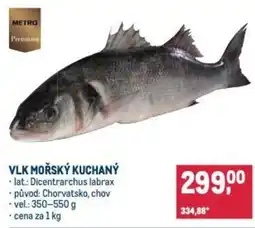 Makro Vlk mořský kuchaný nabídka