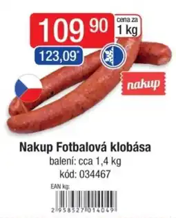Qanto Nakup Fotbalová klobása nabídka