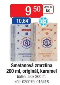 Qanto Smetanová zmrzlina, originál, karamel nabídka