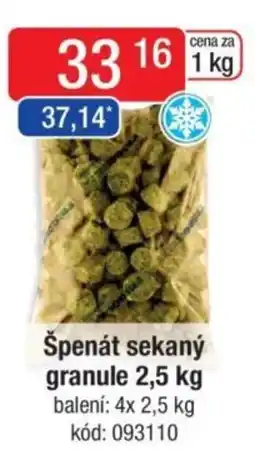 Qanto Špenát sekaný granule nabídka