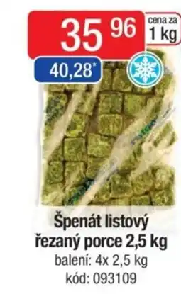 Qanto Špenát listový řezaný porce nabídka