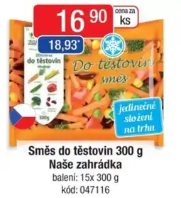 Qanto Směs do těstovin Naše zahrádka nabídka