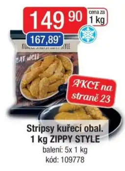 Qanto Stripsy kuřecí obal. ZIPPY STYLE nabídka