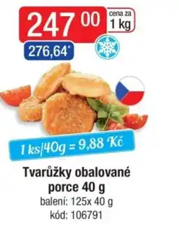 Qanto Tvarůžky obalované porce nabídka