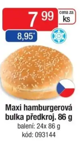 Qanto Maxi hamburgerová bulka předkroj. nabídka