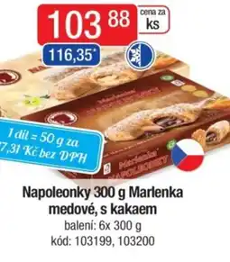 Qanto Napoleonky Marlenka medové, s kakaem nabídka