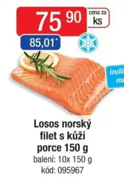 Qanto Losos norský filet s kůží porce nabídka