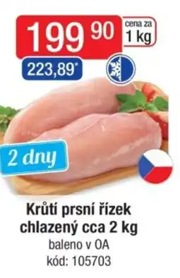 Qanto Krůtí prsní řízek chlazený nabídka