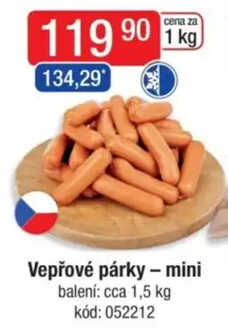 Qanto Vepřové párky - mini nabídka