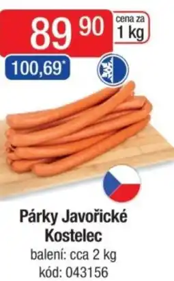 Qanto Párky Javořické Kostelec nabídka