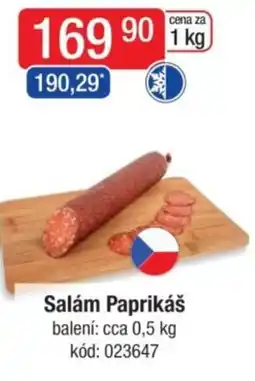 Qanto Salám Paprikáš nabídka