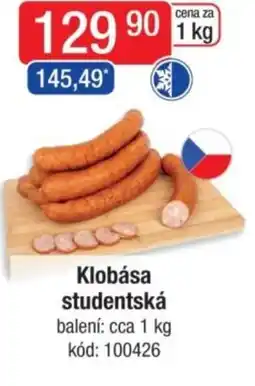 Qanto Klobása studentská nabídka