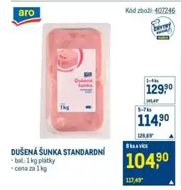 Makro Dušená šunka standardní nabídka