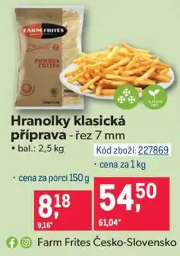 Makro Pommes Frites nabídka