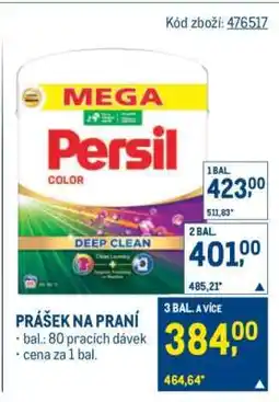 Makro PRÁŠEK NA PRANÍ nabídka