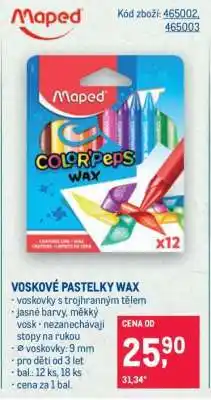 Makro VOSKOVÉ PASTELKY WAX nabídka