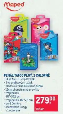 Makro PENÁL TATOO PLNÝ, 2 CHLOPNĚ nabídka