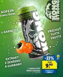 Lidl Kong Strong Colossus Energy Drink nabídka