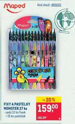Makro FIXY A PASTELKY MONSTER 27 ks nabídka