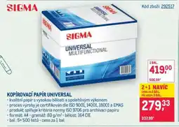 Makro SIGMA UNIVERSAL MULTIFUNCTIONAL nabídka