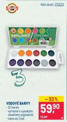 Makro Vodové barvy nabídka