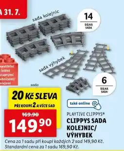 Lidl PLAYTIVE CLIPPYS CLIPPYS SADA KOLEJNIC/VÝHYBEK nabídka