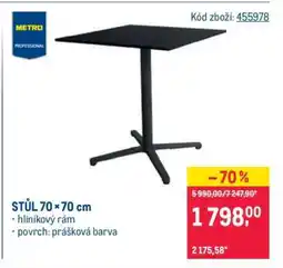 Makro STŮL 70 × 70 cm nabídka