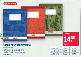 Makro ŠKOLNÍ SEŠIT 420 BEZDŘEVÝ nabídka