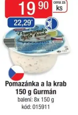 Qanto Pomazánka a la krab Gurmán nabídka