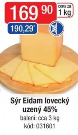 Qanto Sýr Eidam lovecký uzený 45% nabídka