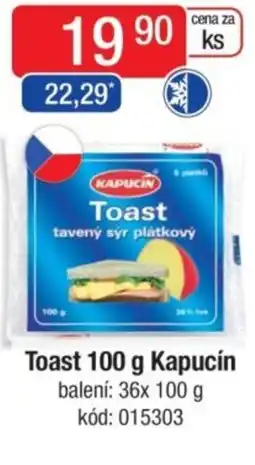 Qanto Toast Kapucín nabídka