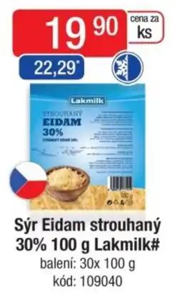 Qanto Sýr Eidam strouhaný 30% Lakmilk# nabídka