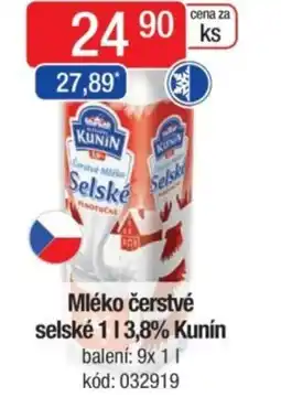Qanto Mléko čerstvé selské 3,8% Kunín nabídka