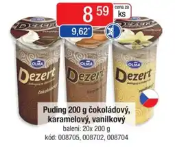 Qanto Puding čokoládový, karamelový, vanilkový nabídka